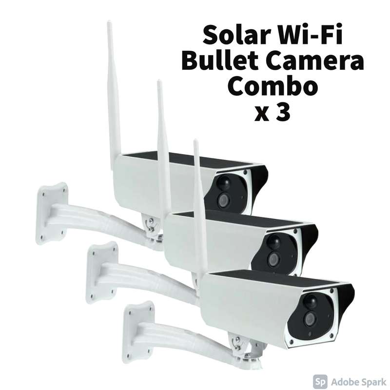 Solar WiFi Bullet Camera Combo