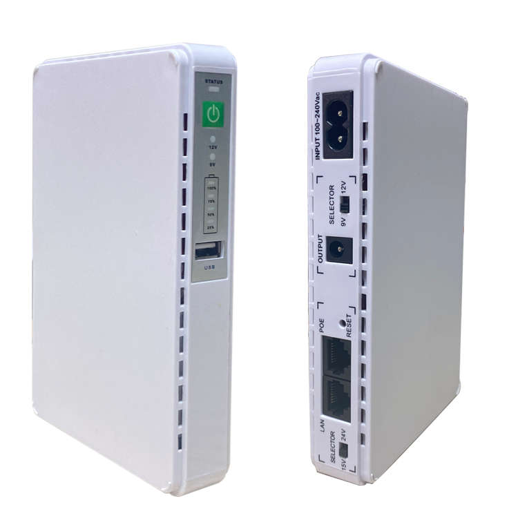 Mini DC UPS High Quality Lithium Battery | WITH ADDITIONAL 3M CABLES | UNBOXED