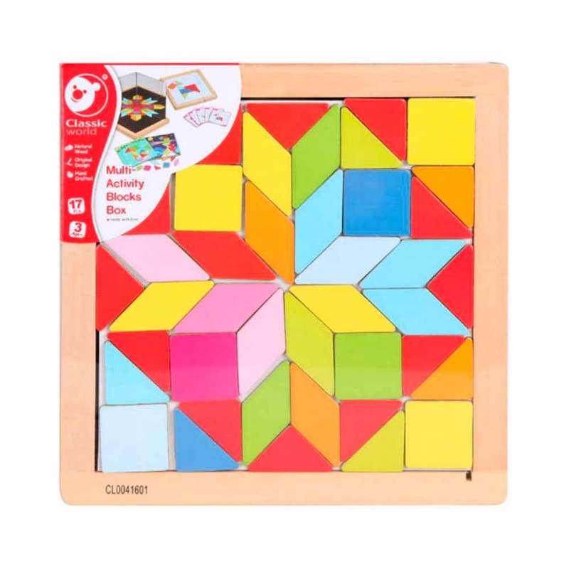 Classic World Multi-Activity Blocks Box - 52pcs- Clearance Stock