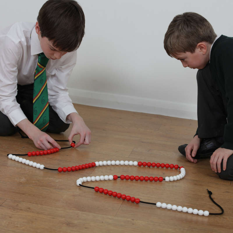EDX Education - Demo String Bead Abacus 1.8cm beads 100 bead- Clearance Stock