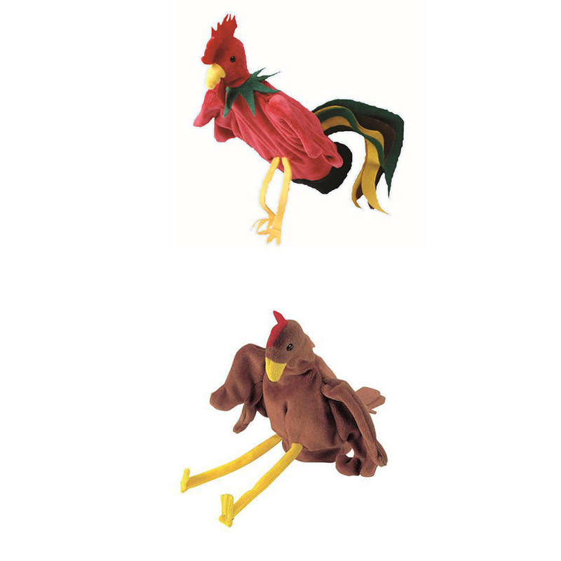 Beleduc Puppet Set - Hen & Rooster- Clearance Stock