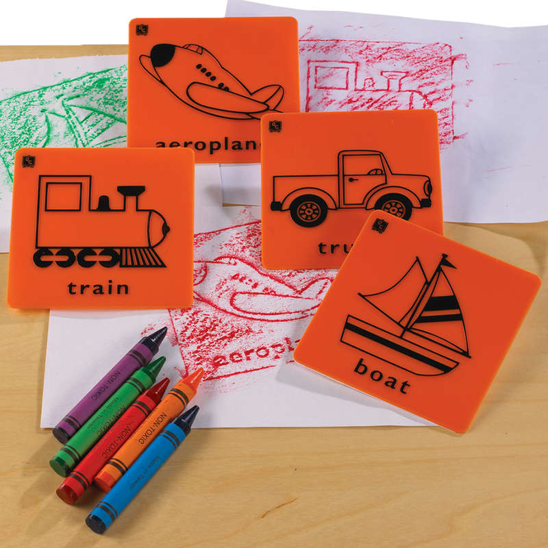 Transport Paint Rub and Stamp Set- Clearance Stock