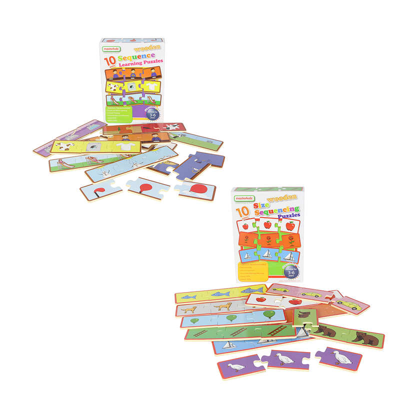 Wooden Sequencing Puzzle Set- Clearance Stock