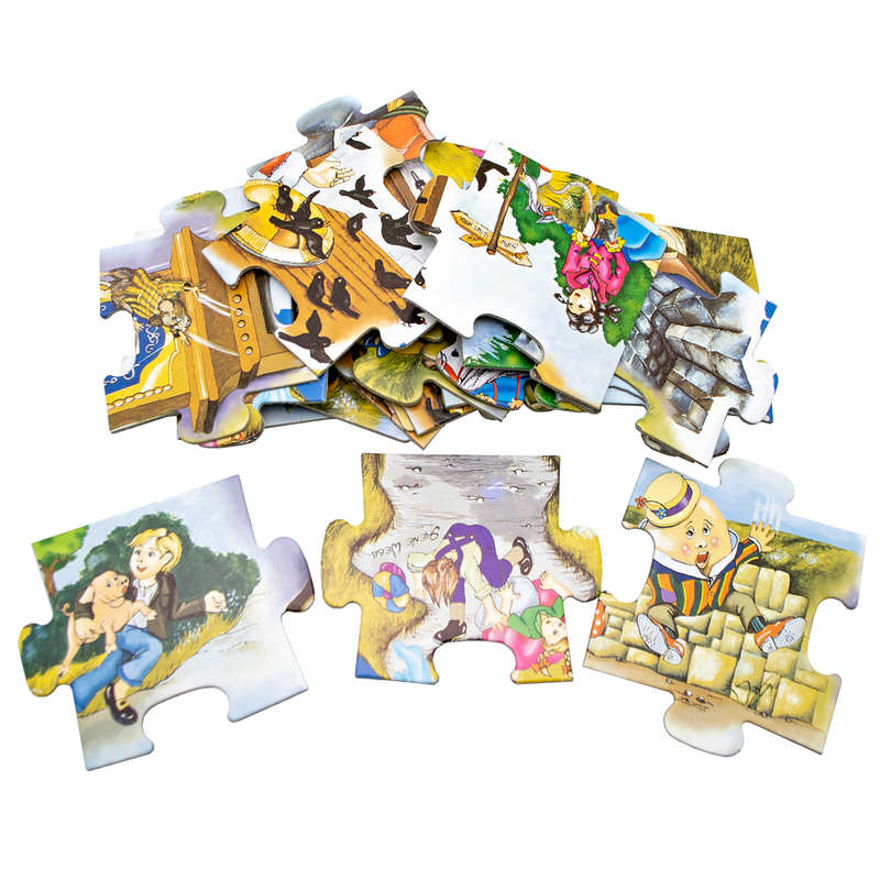 Puzzle Look-'n-Listen Nursery Rhymes + CD - 24pcs- Clearance Stock