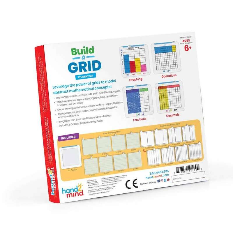 Greenbean Mathematics - Build-A-Grid: Student Maths Teaching Aid- Clearance Stock