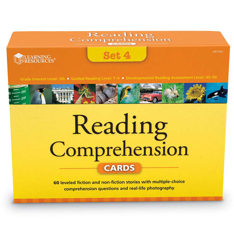 Learning Resources - Reading Comprehension Cards Set - Ages 10+- Clearance Stock