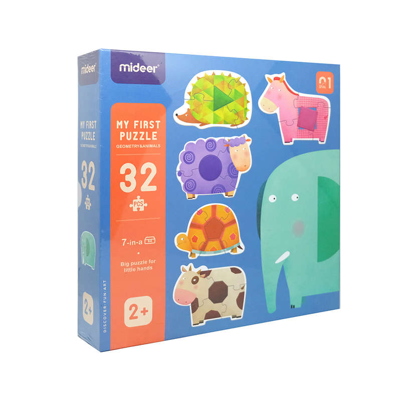 Mideer - My First Puzzles - Geo and Animal - 32pcs- Clearance Stock