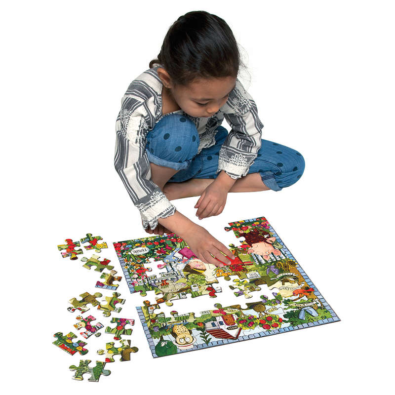 eeBoo Growing A Garden 64 Piece Puzzle- Clearance Stock