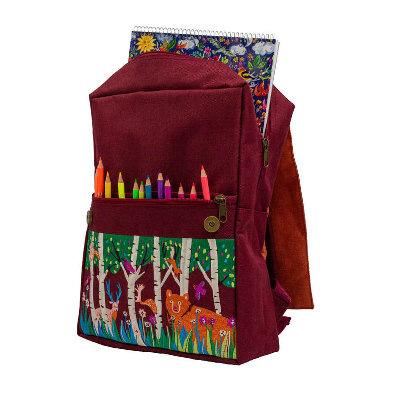 eeBoo  Bear in the Woods Backpack- Clearance Stock