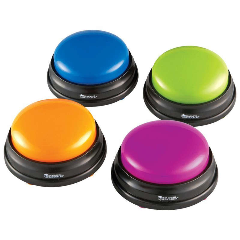 Learning Resources - Recordable Answer Buzzers (Set of 4) - *Damaged packaging*