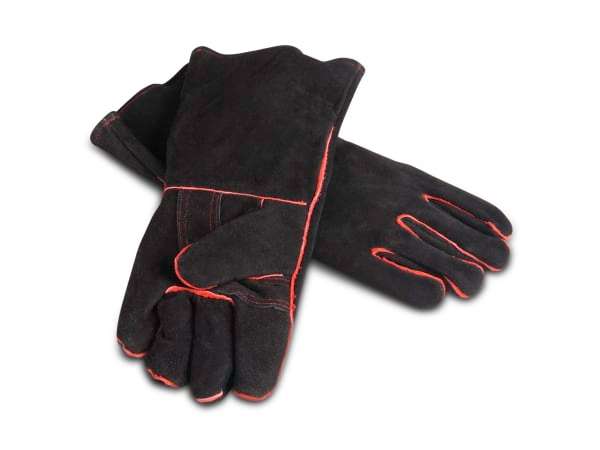 Humble & Mash Leather Braai & Fireplace Gloves - HMBRAAIGL3 - Black