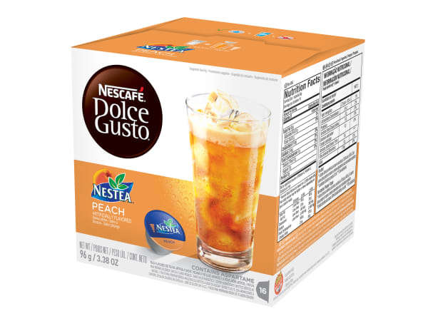 Nescafe Dolce Gusto Nestea Peach Iced Tea Capsules, Pack of 16 - 12224839
