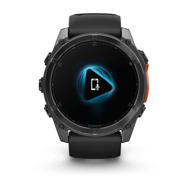 Garmin Fenix 8 (51mm, AMOLED) - Slate Gray with Black Silicone Band