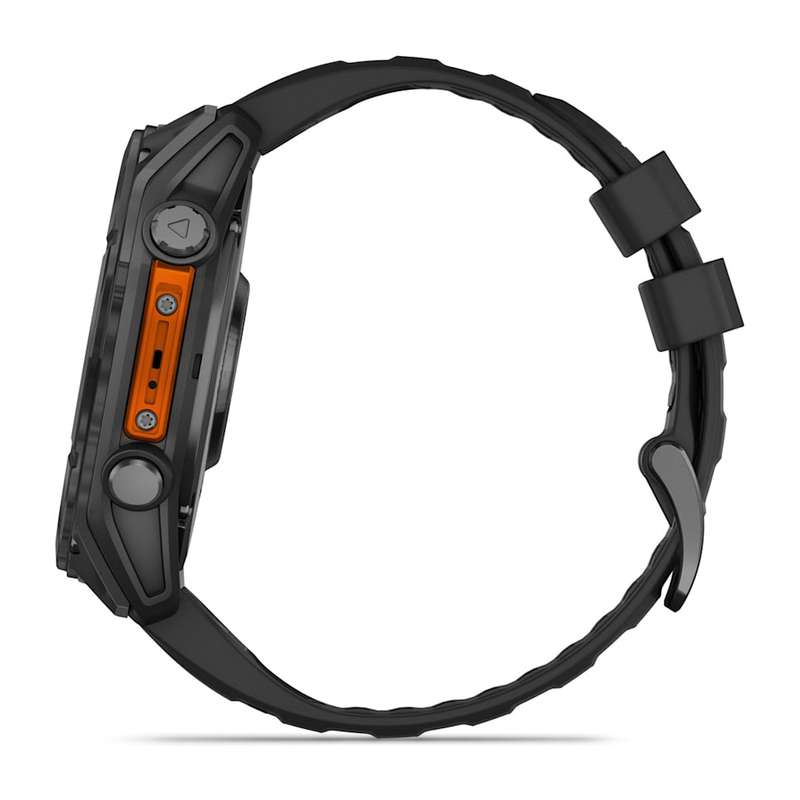 Garmin Fenix 8 (51mm, AMOLED) - Slate Gray with Black Silicone Band