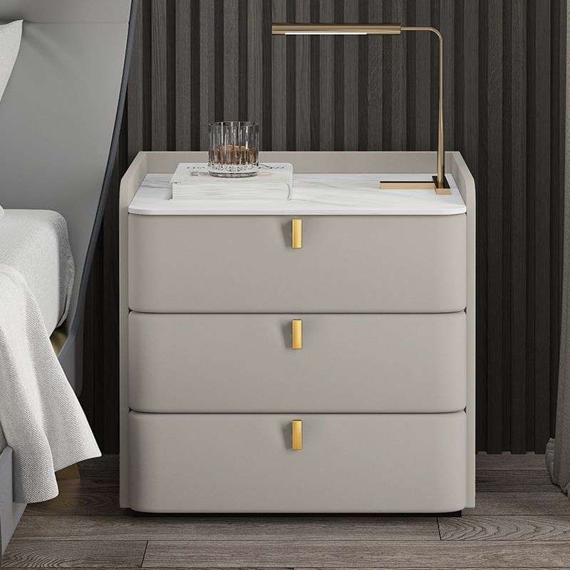 Bedside Table with 3 Drawers