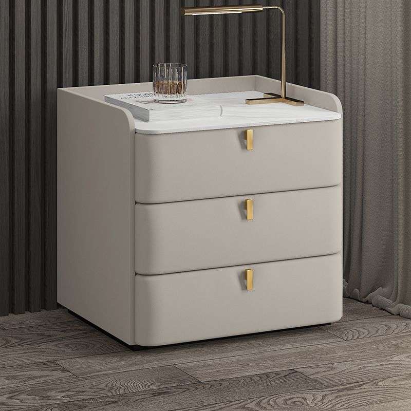 Bedside Table with 3 Drawers