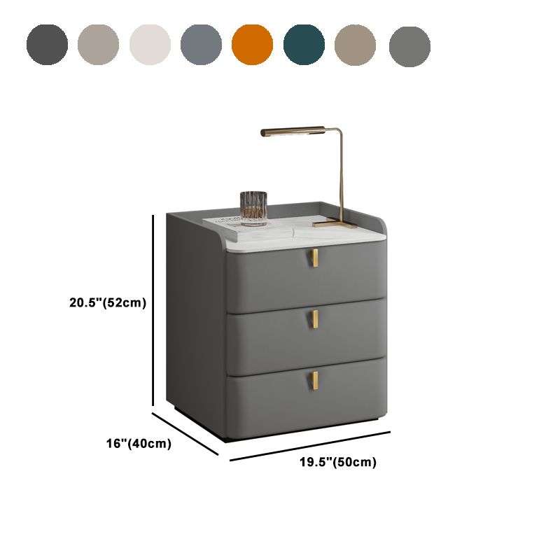 Bedside Table with 3 Drawers
