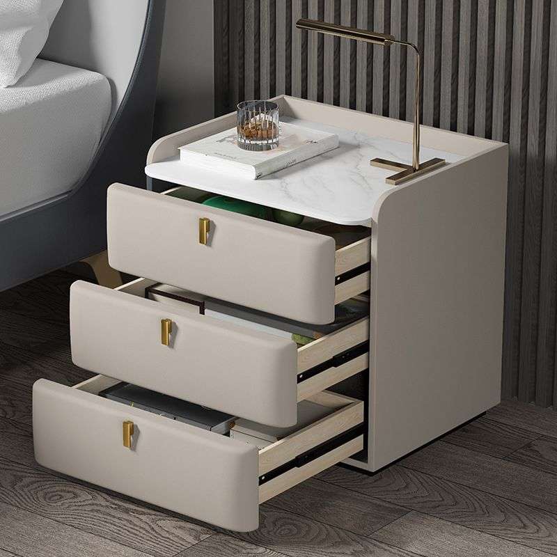 Bedside Table with 3 Drawers