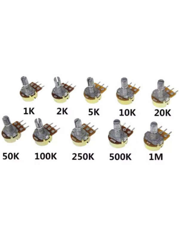 10pcs 15mm Potentiometer Kit x50 Units