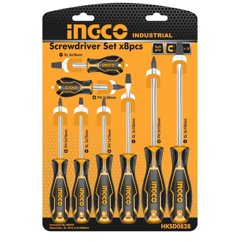 SCREWDRIVER SET (8 PIECE) (INDUSTRIAL)