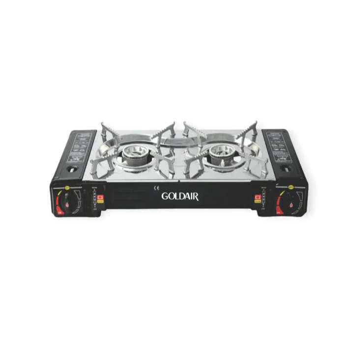 Goldair 2 Burner Portable Camping Gas Stove GGCH-200
