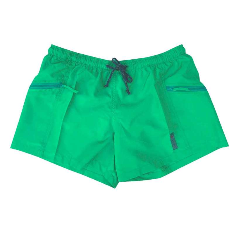 Green low rise "multi" sport shorts by Jan Tee Designs
