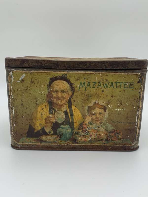 Mazawattee Tea Tin "Old Folks At Home"