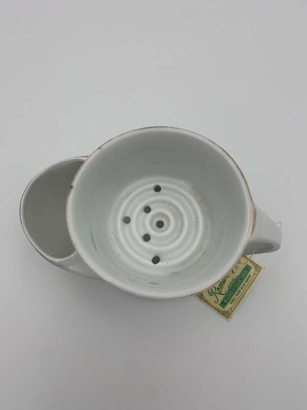 Shaving Cup with Flower Pattern