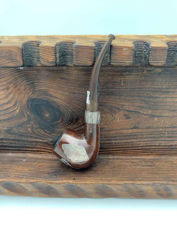 Oak Pipe with Silver Decals