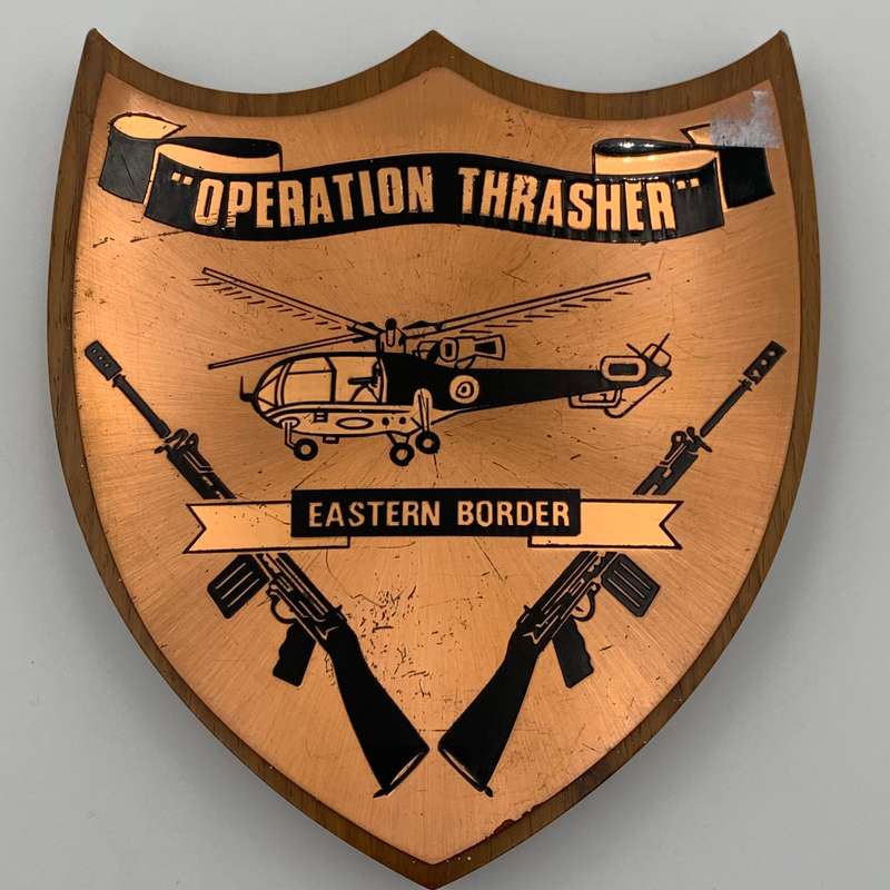 "Operation Thrasher" Eastern Border Plaque