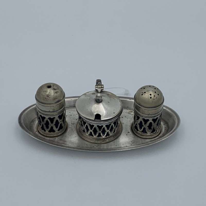 Salt and Pepper Shakers on Stand