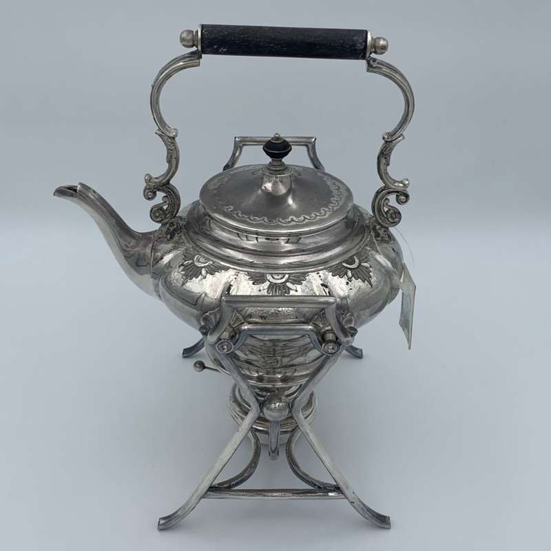 Tea Kettle on Stand with Burner
