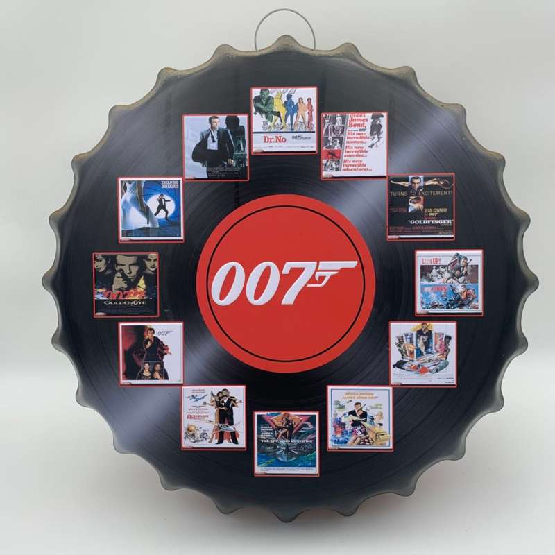 Large 007 Tin Sign