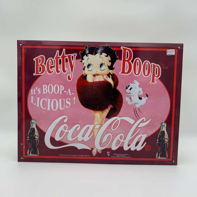 Original Coca-Cola "Betty Boop (It's Boop a Licious)" Tin Sign