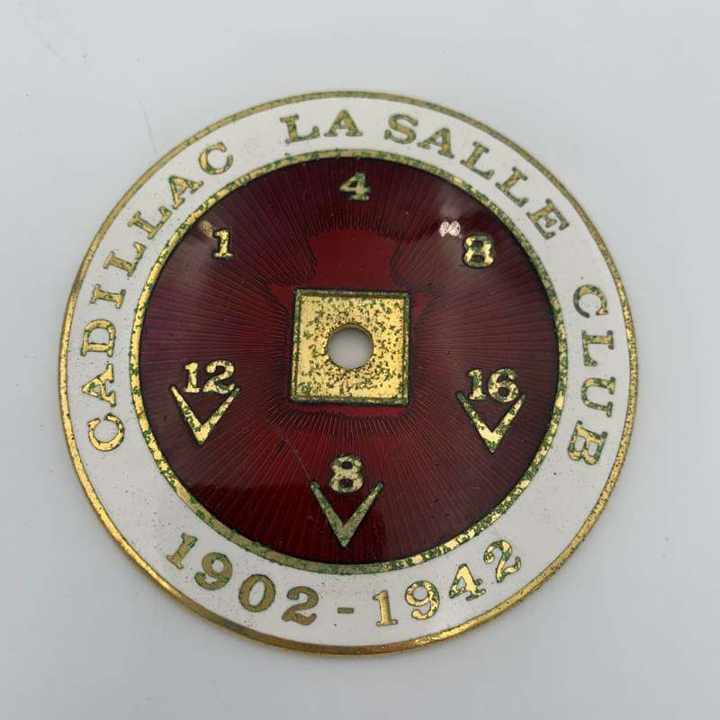 Cadillac Lasalle Club Badge 1902-1942