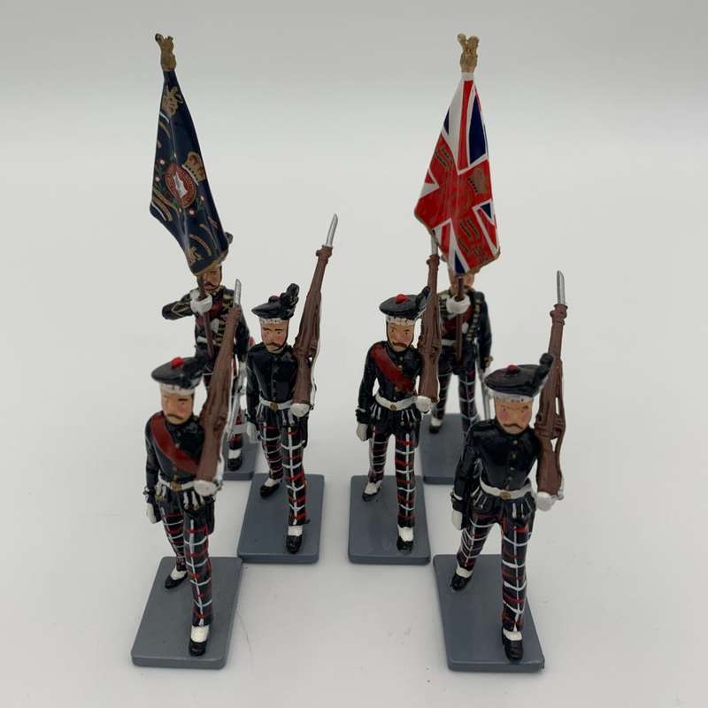 Britain's- King's Own Scottish Borderers Colour Party Marching (Coronation) set of 6