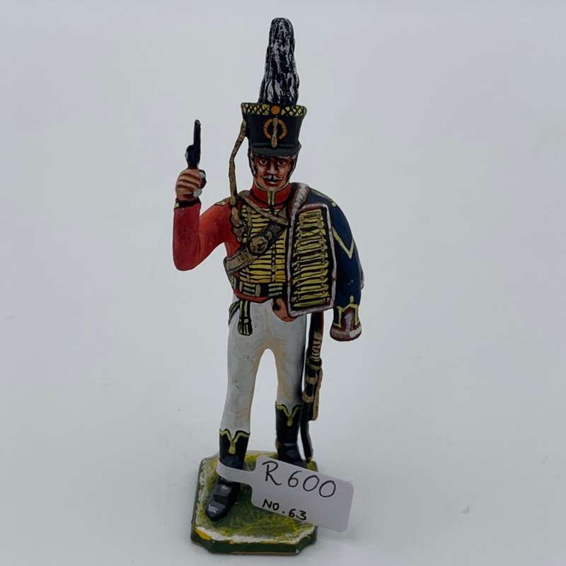 St George Cross-British Hussar Standing with Pistol, Waterloo