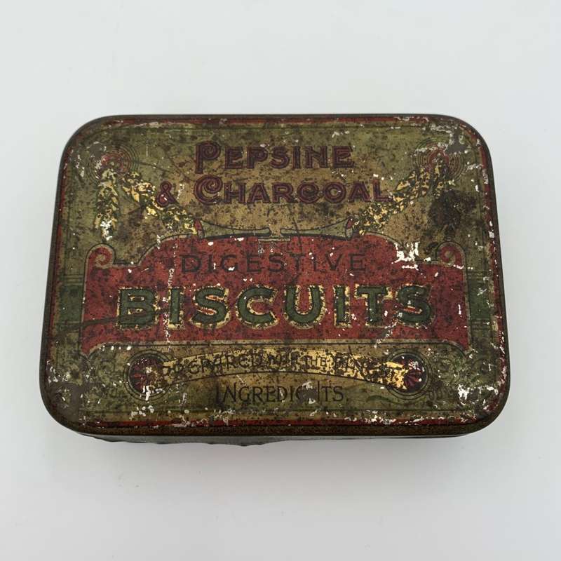 Pepsin & Charcoal Digestive Biscuits Tin