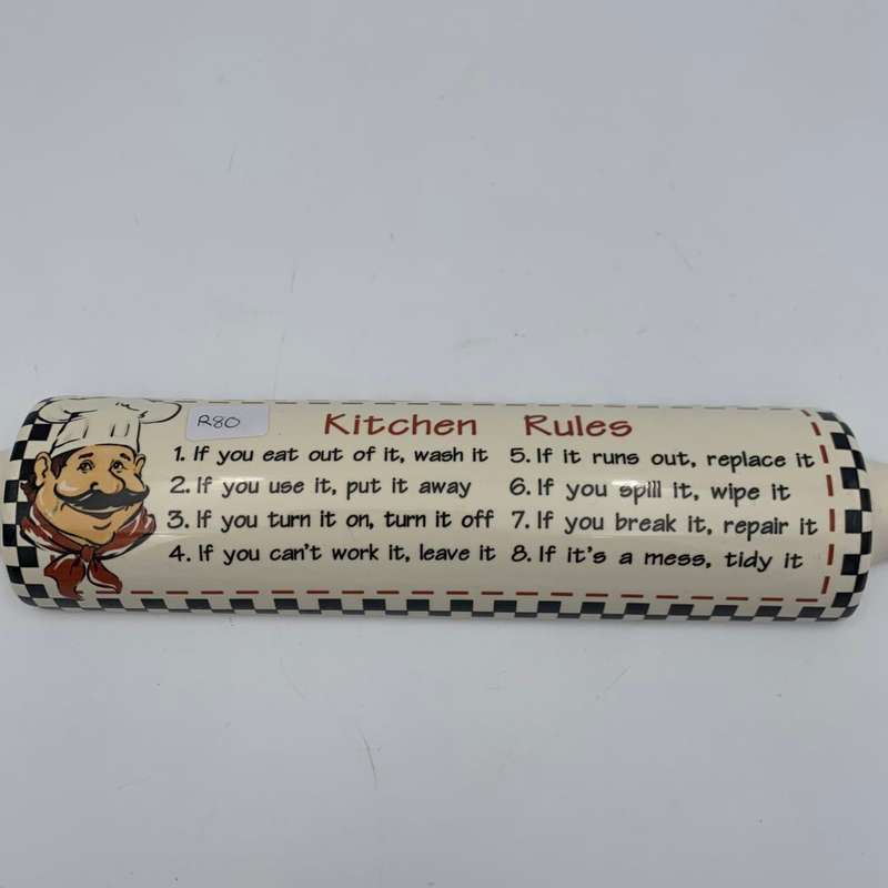"Kitchen Rules" Wall Decor