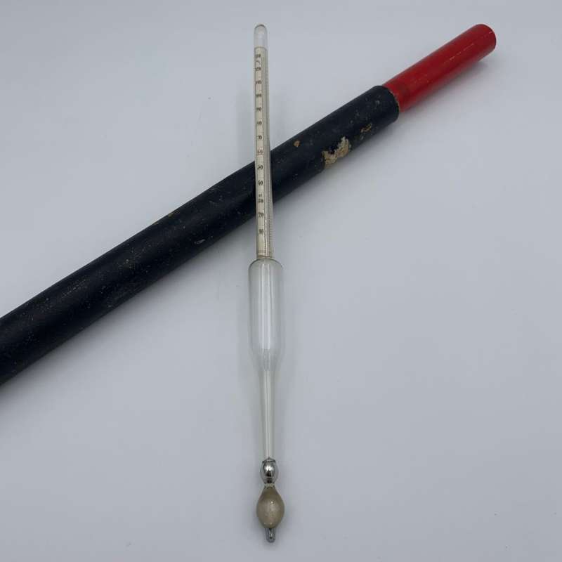 Large Thermometer in Black Case
