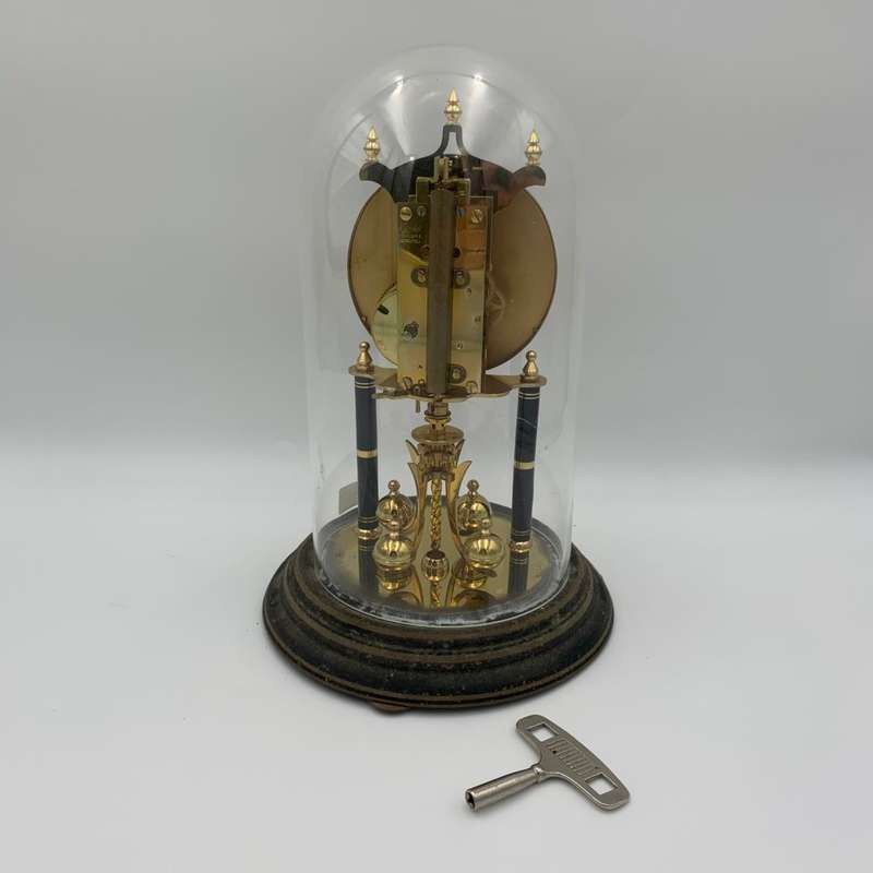"Kundo" Vintage Clock with Glass Case
