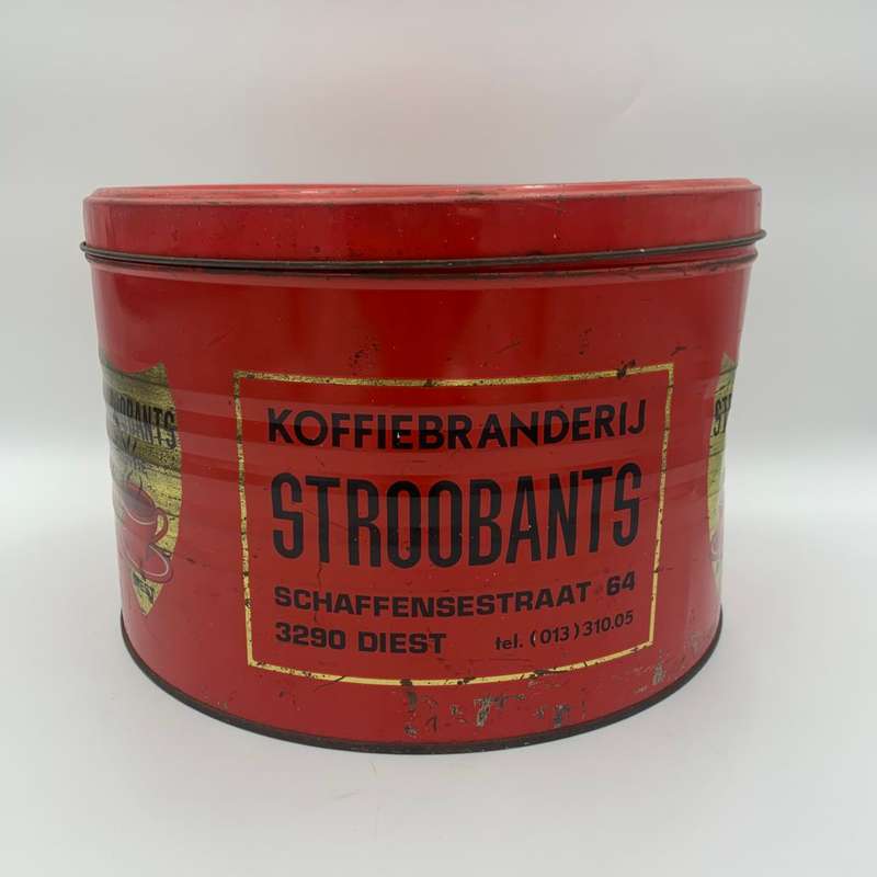 "Koffiebranderij Stroobants" Tin