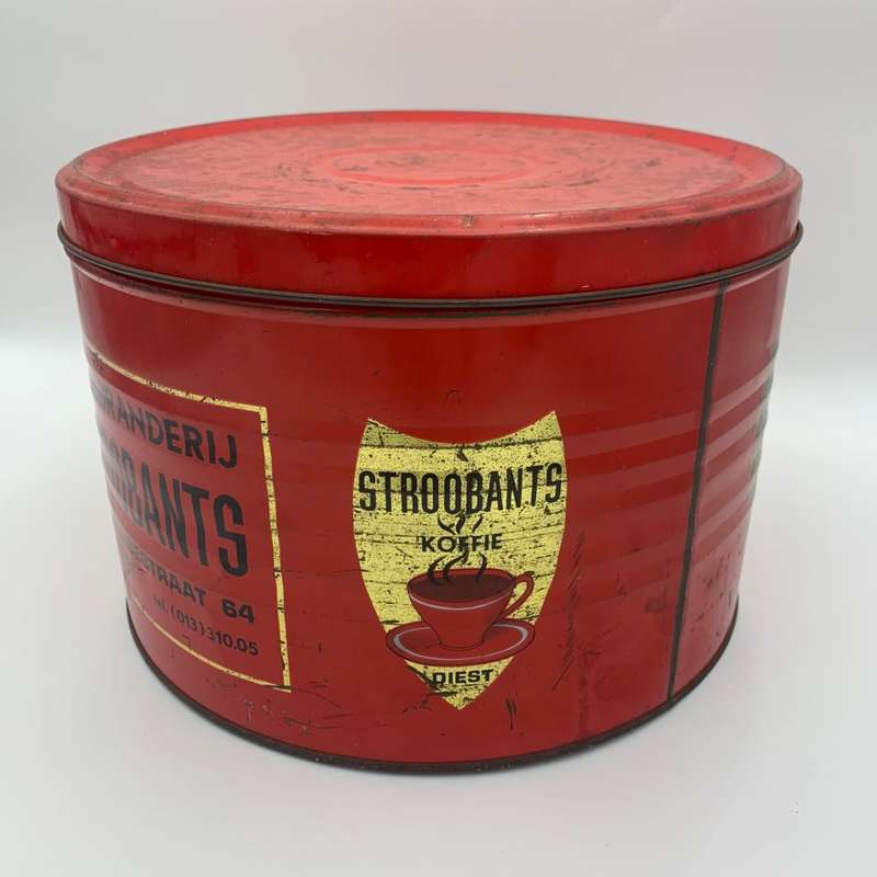 "Koffiebranderij Stroobants" Tin