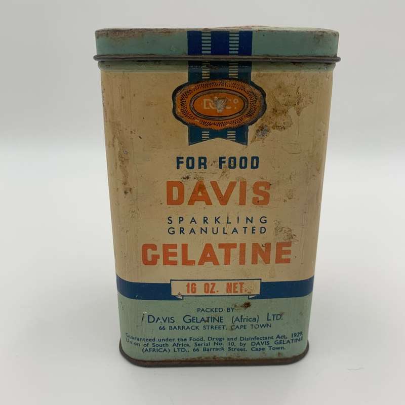 Davis Gelatine Tin