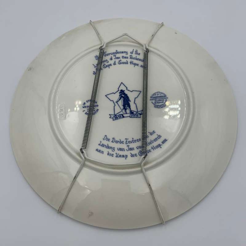 Wedgewood "Jan van Riebeeck Kaap De Goede Hoop 1652" Wall Plate