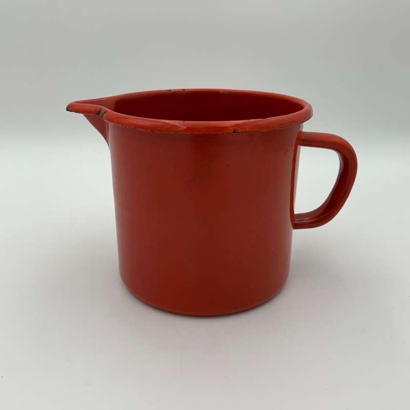 Red Enamel Jug