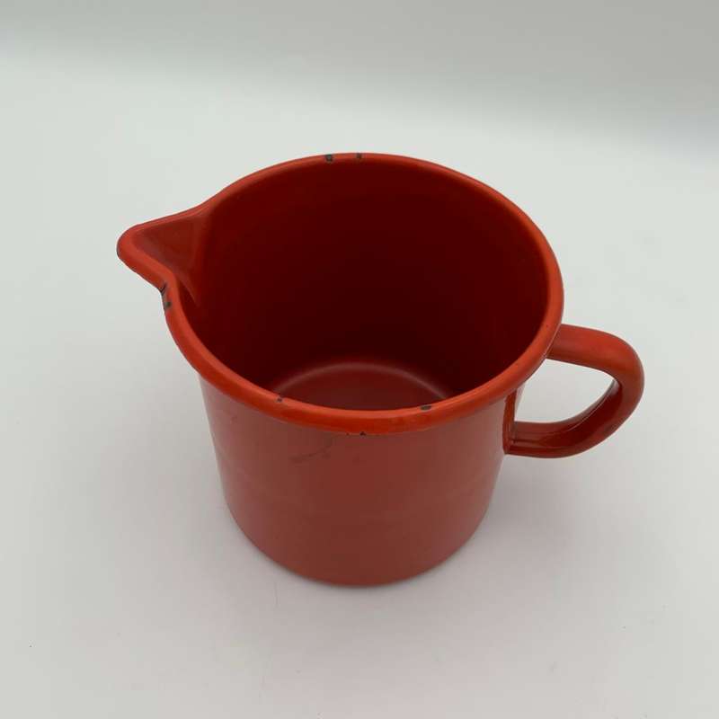 Red Enamel Jug