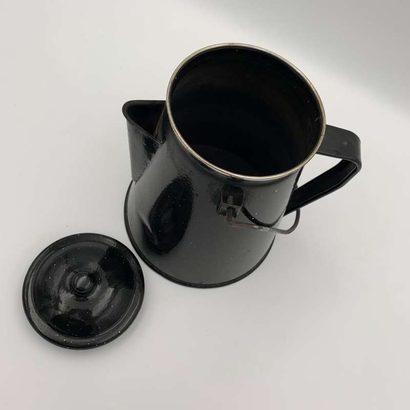 Black Enamel Jug