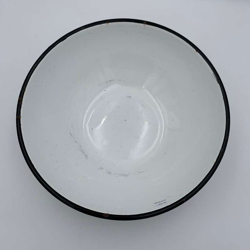White Enamel Mixing Bowl