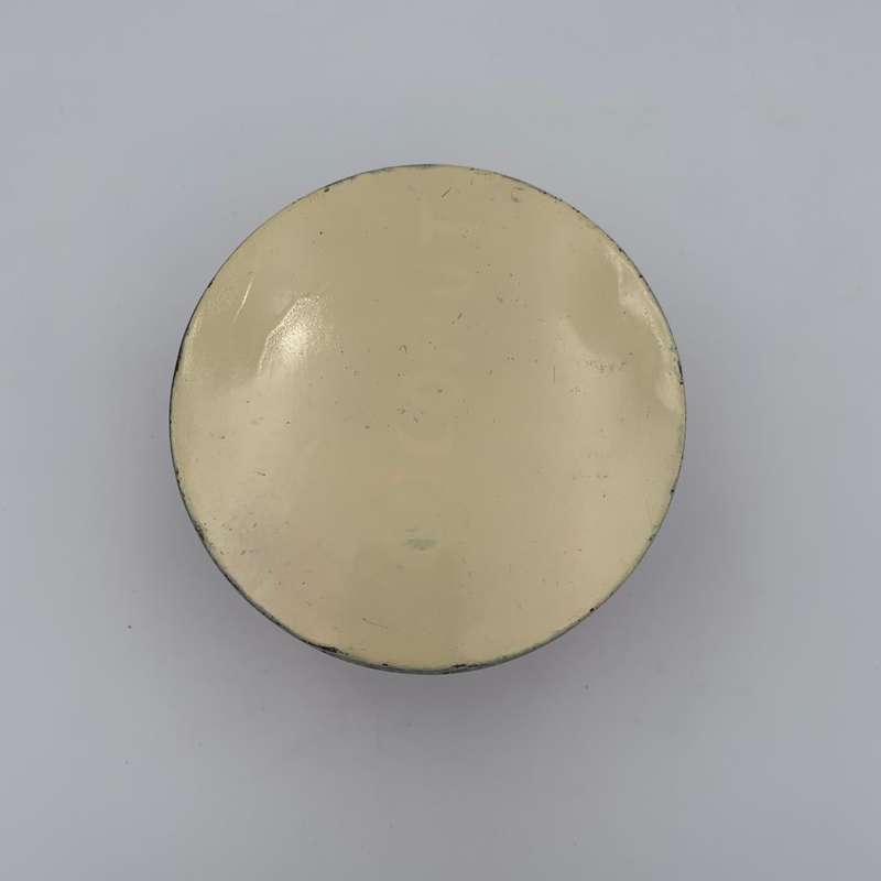 Red and Beige Enamel Tin